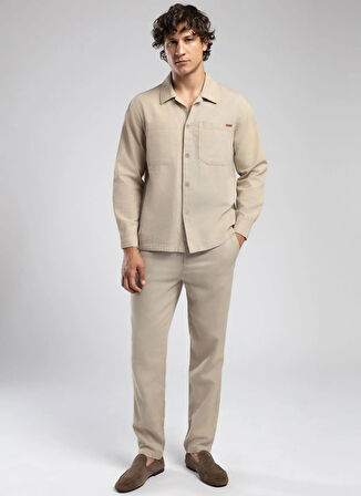 Lee Cooper Regular Fit Bej Erkek Ceket 252 LCM 241001 MARSELLO BEJ