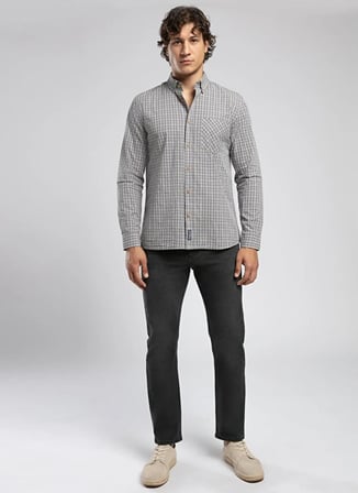Lee Cooper Gömlek, L, Antrasit