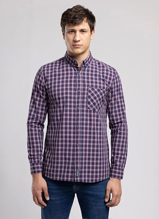 Lee Cooper Gömlek, L, Lacivert - Bordo