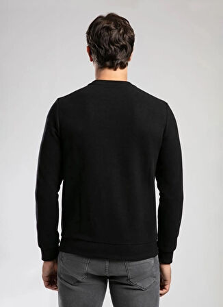 Lee Cooper Yuvarlak Yaka Gri - Siyah Erkek Sweatshırt 261 LCM 241065 DIAGONAL SİYAH - GRİ