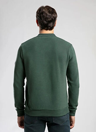 Lee Cooper Polo Yaka Zümrüt Yeşili Erkek Sweatshırt 261 LCM 241067 NEWBLEND ZÜMRÜT