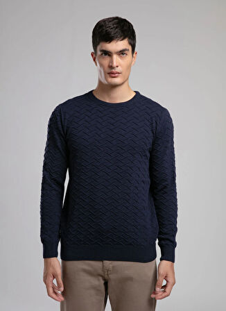 Lee Cooper Yuvarlak Yaka Regular Fit Lacivert Erkek Kazak 261 LCM 241017 JEFTA LACİVERT