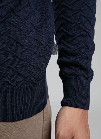 Lee Cooper Yuvarlak Yaka Regular Fit Lacivert Erkek Kazak 261 LCM 241017 JEFTA LACİVERT