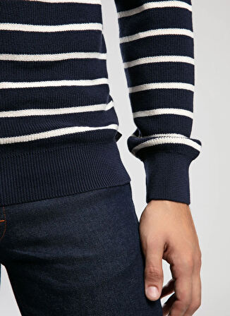 Lee Cooper Yuvarlak Yaka Regular Fit Lacivert Erkek Kazak 261 LCM 241020 BALDWIN LACİVERT-EKR