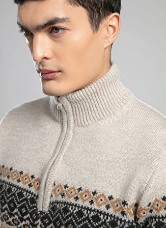 Lee Cooper Düğmeli Yaka Regular Fit Lacivert Erkek Kazak 261 LCM 241021 GROUND LACİVERT