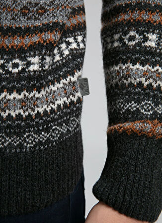 Lee Cooper Yuvarlak Yaka Regular Fit Antrasit Erkek Kazak 261 LCM 241022 ADRIEL ANTRASİT