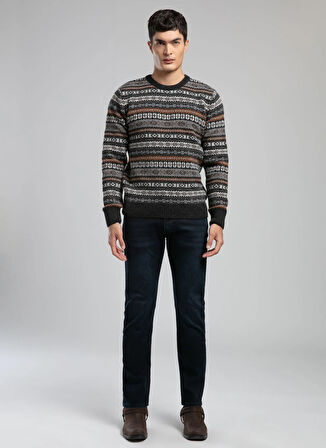 Lee Cooper Yuvarlak Yaka Regular Fit Antrasit Erkek Kazak 261 LCM 241022 ADRIEL ANTRASİT