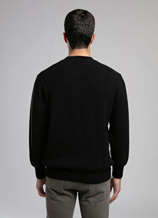 Lee Cooper Yarım balıkçı Yaka Regular Fit Siyah Erkek Kazak 261 LCM 241029 RUBEN SİYAH