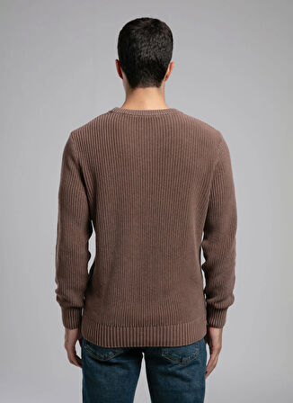 Lee Cooper Yuvarlak Yaka Regular Fit Kahve Erkek Kazak 261 LCM 241027 WILSON KAHVE