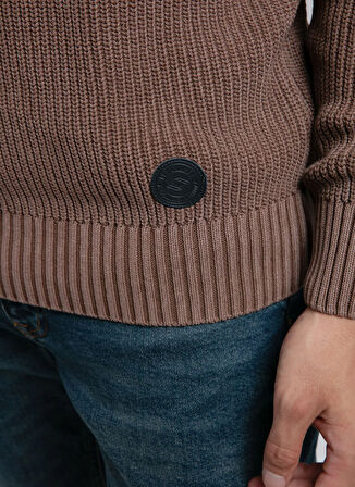 Lee Cooper Yuvarlak Yaka Regular Fit Kahve Erkek Kazak 261 LCM 241027 WILSON KAHVE