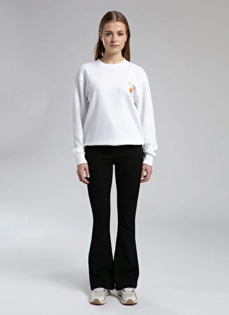 Lee Cooper Yüksek Bel İspanyol Paça Flare Siyah Kadın Denim Pantolon 261 LCF 121002 LUNA TOWLY BLACK