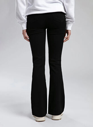 Lee Cooper Yüksek Bel İspanyol Paça Flare Siyah Kadın Denim Pantolon 261 LCF 121002 LUNA TOWLY BLACK