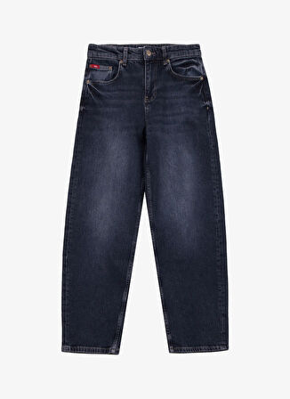 Lee Cooper Yüksek Bel Ankle Paça Bol Kesim Antrasit Kadın Denim Pantolon 261 LCF 121014 MEGAN FRANCESCA MBK