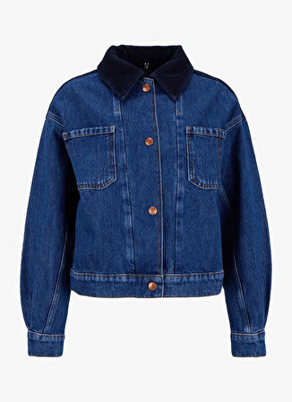 Lee Cooper Crop Koyu Mavi Kadın Ceket 261 LCF 131001 CROPY DENIM