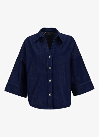 Lee Cooper Loose Fit Koyu Mavi Kadın Ceket 261 LCF 131002 HADLEY DENIM