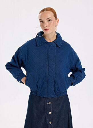 Lee Cooper Regular Fit Koyu Mavi Kadın Ceket 261 LCF 131004 VERTI 3 DENIM