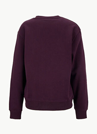 Lee Cooper O Yaka Düz Bordo Kadın Sweatshırt 261 LCF 241011 PETRA BORDO