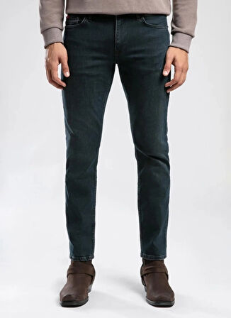 Lee Cooper Normal Bel Slim Straight Mavi Erkek Denim Pantolon 261 LCM 121007 JAGGER FERB CAB DARK