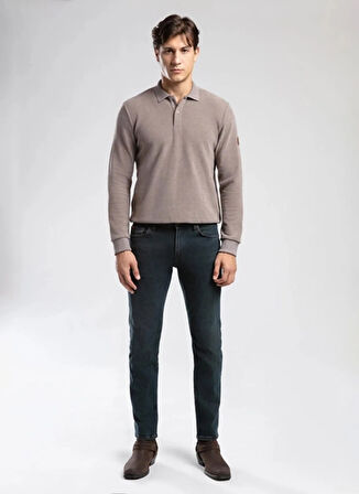 Lee Cooper Normal Bel Slim Straight Mavi Erkek Denim Pantolon 261 LCM 121007 JAGGER FERB CAB DARK
