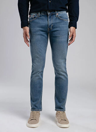Lee Cooper Normal Bel Slim Straight Mavi Erkek Denim Pantolon 261 LCM 121009 JAGGER HANCOCK LIGHT