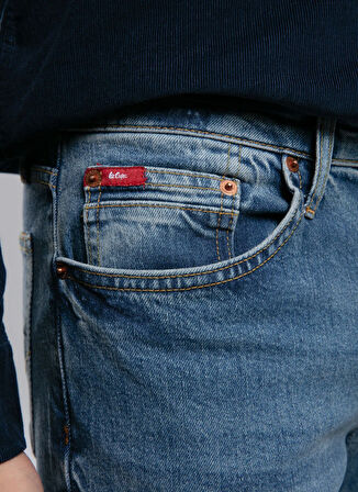 Lee Cooper Normal Bel Slim Straight Mavi Erkek Denim Pantolon 261 LCM 121009 JAGGER HANCOCK LIGHT
