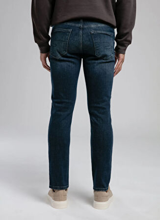 Lee Cooper Normal Bel Slim Straight Mavi Erkek Denim Pantolon 261 LCM 121010 JAGGER ACERRA TEAL