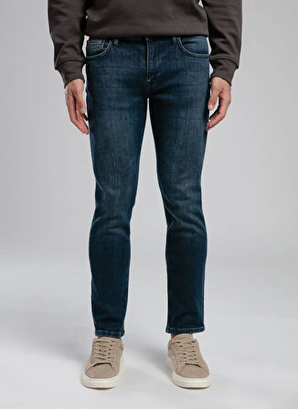 Lee Cooper Normal Bel Slim Straight Mavi Erkek Denim Pantolon 261 LCM 121010 JAGGER ACERRA TEAL