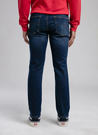 Lee Cooper Normal Bel Slim Straight Mavi Erkek Denim Pantolon 261 LCM 121011 JAGGER EDDIE DIB
