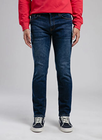 Lee Cooper Normal Bel Slim Straight Mavi Erkek Denim Pantolon 261 LCM 121011 JAGGER EDDIE DIB
