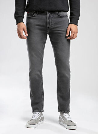 Lee Cooper Normal Bel Slim Straight Gri Erkek Denim Pantolon 261 LCM 121013 JAGGER ALDORA VBL