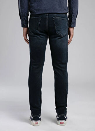 Lee Cooper Normal Bel Slim Straight Mavi Erkek Denim Pantolon 261 LCM 121017 JAGGER KAI ISL BLACK