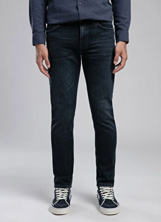 Lee Cooper Normal Bel Slim Straight Mavi Erkek Denim Pantolon 261 LCM 121017 JAGGER KAI ISL BLACK