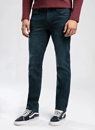 Lee Cooper Normal Bel Slim Straight Mavi Erkek Denim Pantolon 261 LCM 121020 JAGGER LISA DARK
