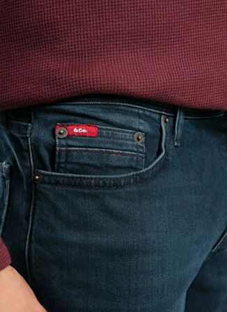 Lee Cooper Normal Bel Slim Straight Mavi Erkek Denim Pantolon 261 LCM 121020 JAGGER LISA DARK