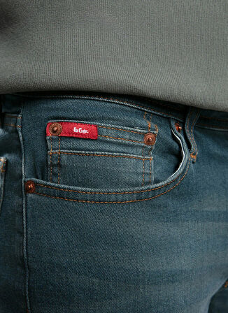 Lee Cooper Normal Bel Slim Straight Mavi Erkek Denim Pantolon 261 LCM 121021 JAGGER GAWAIN STORMY