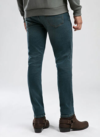 Lee Cooper Normal Bel Slim Straight Mavi Erkek Denim Pantolon 261 LCM 121021 JAGGER GAWAIN STORMY
