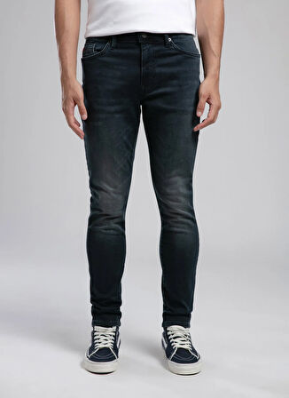 Lee Cooper Normal Bel Slim Fit Mavi Erkek Denim Pantolon 261 LCM 121028 JACK ABIGAIL ISLAND