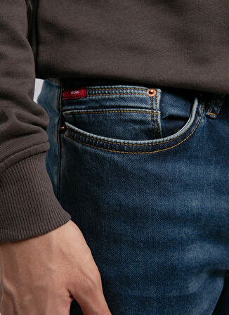 Lee Cooper Normal Bel Slim Fit Mavi Erkek Denim Pantolon 261 LCM 121032 JACK BALFE MID BLUE