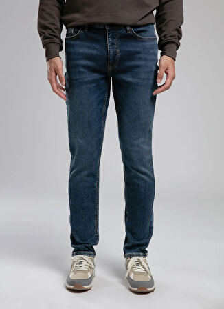 Lee Cooper Normal Bel Slim Fit Mavi Erkek Denim Pantolon 261 LCM 121032 JACK BALFE MID BLUE