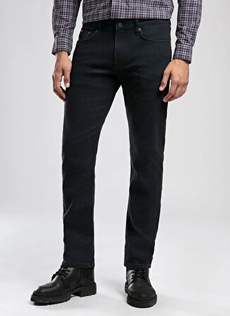 Lee Cooper Normal Bel Straight Mavi Erkek Denim Pantolon 261 LCM 121038 HARRY GERMANKE WASH