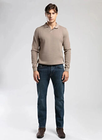 Lee Cooper Normal Bel Straight Mavi Erkek Denim Pantolon 261 LCM 121044 HARRY HIROSHI DARK