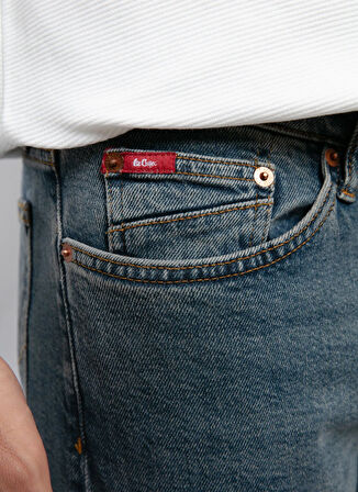 Lee Cooper Normal Bel Straight Mavi Erkek Denim Pantolon 261 LCM 121045 HARRY ANGEL BLUE
