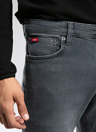 Lee Cooper Yüksek Bel Straight Gri Erkek Denim Pantolon 261 LCM 121051 RICKY LIMPO ASH BLUE