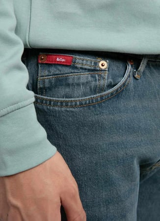 Lee Cooper Su Yeşili Erkek Straight Denim Pantolon 261 LCM 121058 HARRY FRANCESCA