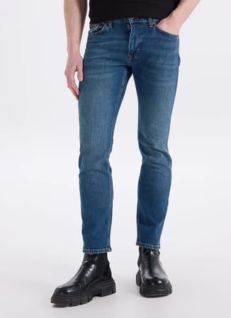 Lee Cooper Normal Bel Straight Mavi Erkek Denim Pantolon 261 LCM 121062 HARRY HANCOCK MID