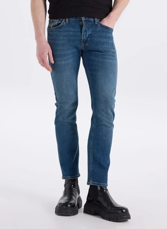 Lee Cooper Normal Bel Straight Mavi Erkek Denim Pantolon 261 LCM 121062 HARRY HANCOCK MID