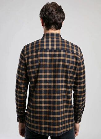 Lee Cooper Regular Fit Hardal - Lacivert Erkek Gömlek 261 LCM 241005 SHAW HARDAL - LACİ