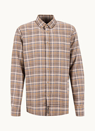 Lee Cooper Regular Fit Bej Erkek Gömlek 261 LCM 241009 LORSE BEJ EKOSE