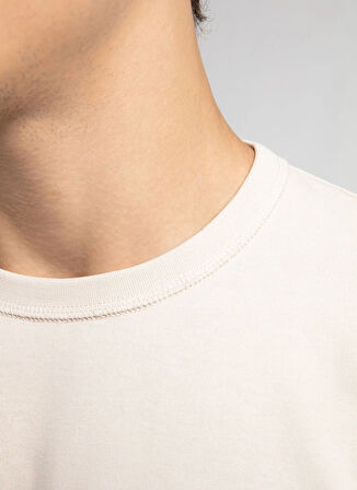 Lee Cooper Yuvarlak Yaka Bej Erkek Sweatshırt 261 LCM 241030 JORDY BEJ