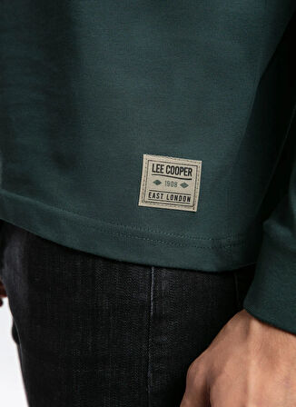 Lee Cooper Yuvarlak Yaka Zümrüt Yeşili Erkek Sweatshırt 261 LCM 241030 JORDY ZÜMRÜT